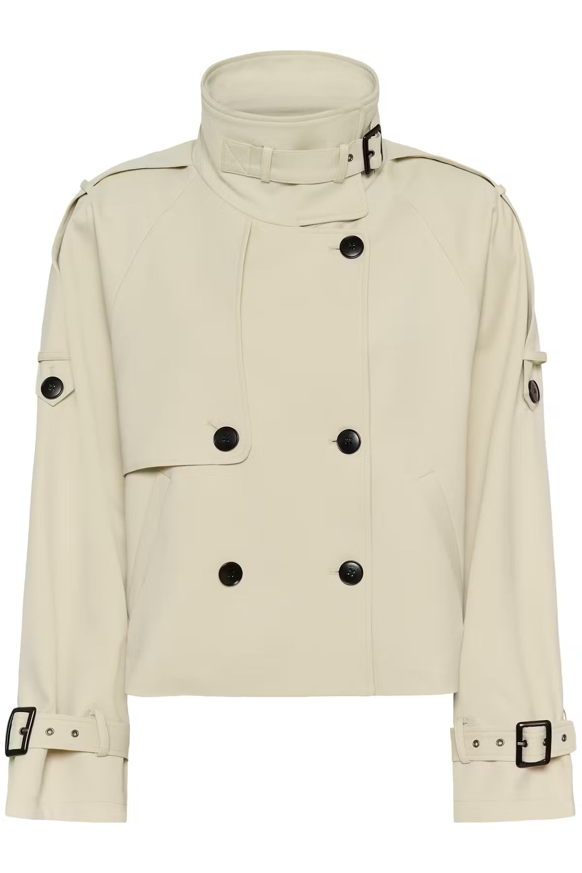 AVIC SHORT TRENCH IN ANCIENT SCROLL JACKET GESTUZ 