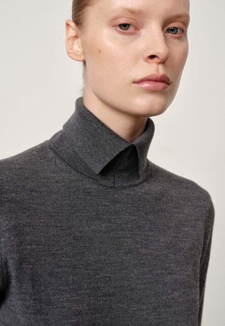 PERRY KNIT BLOUSE IN GREY KNIT HERSKIND 