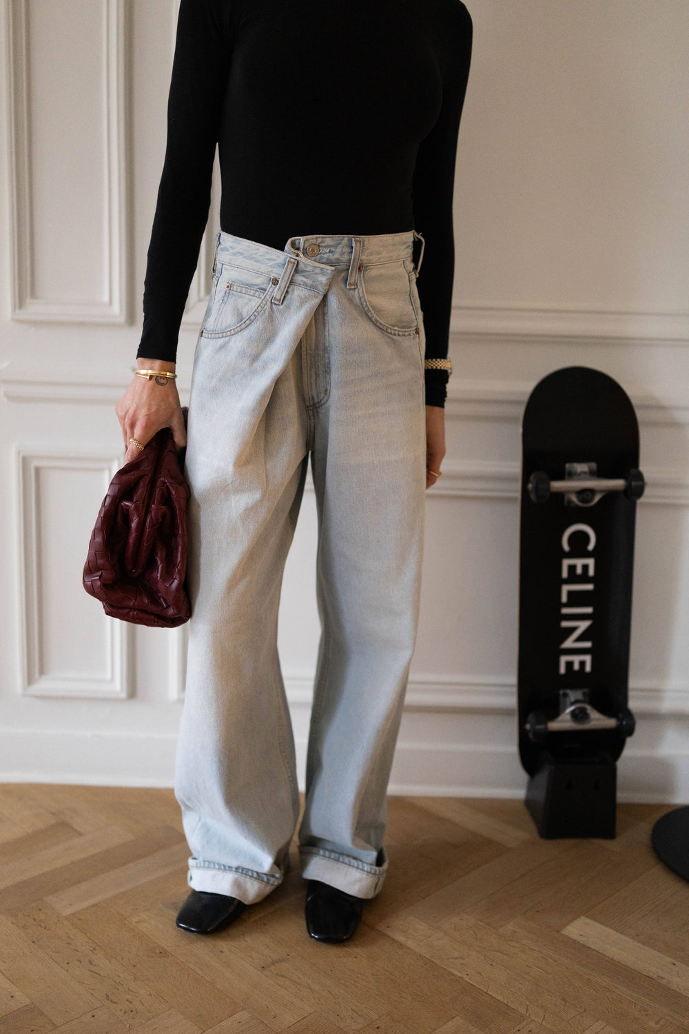 VANA FOLD JEANS IN SPARK JEANS AGOLDE 