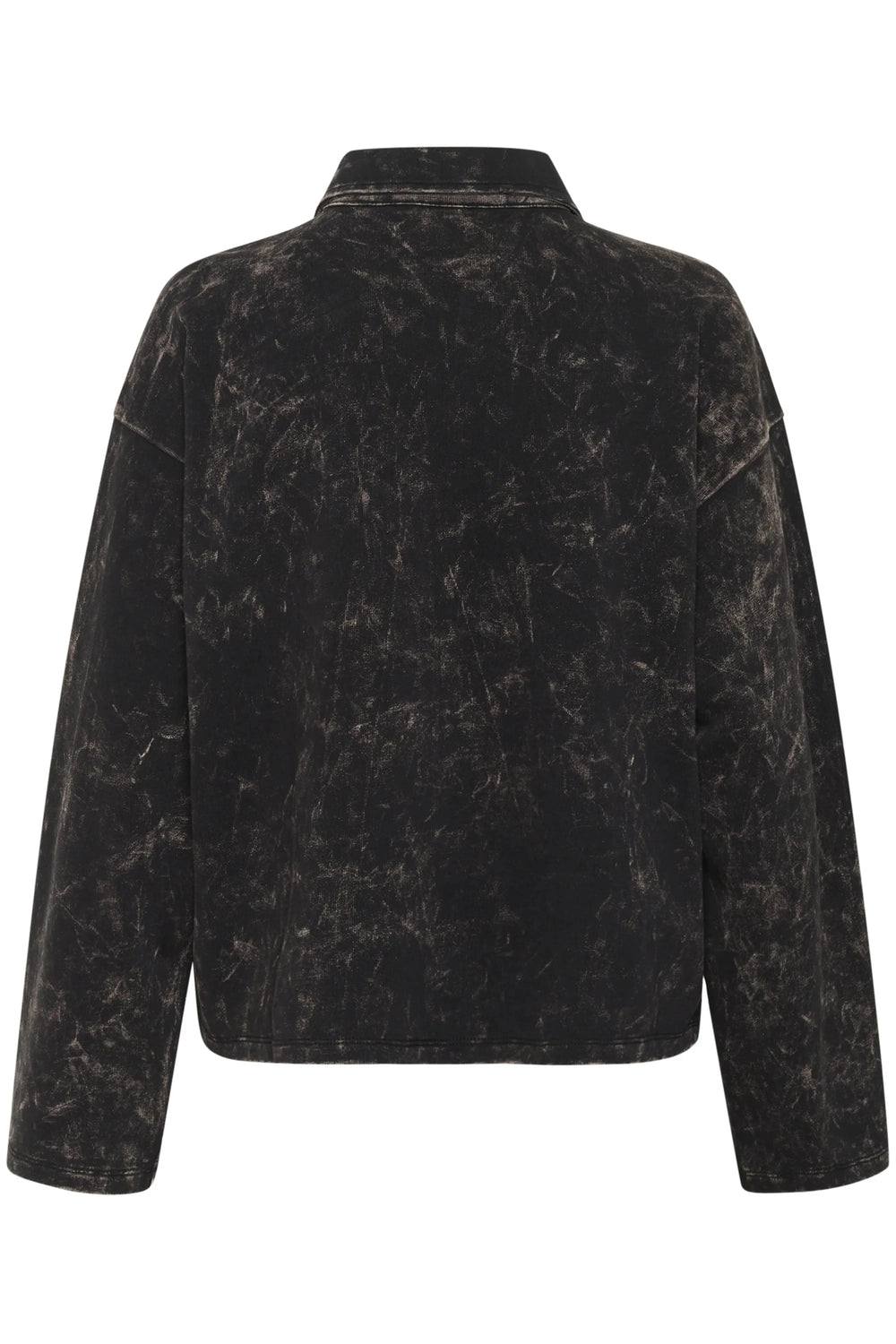 NEIA POLO IN BLACK BROWN WASH POLO GESTUZ 