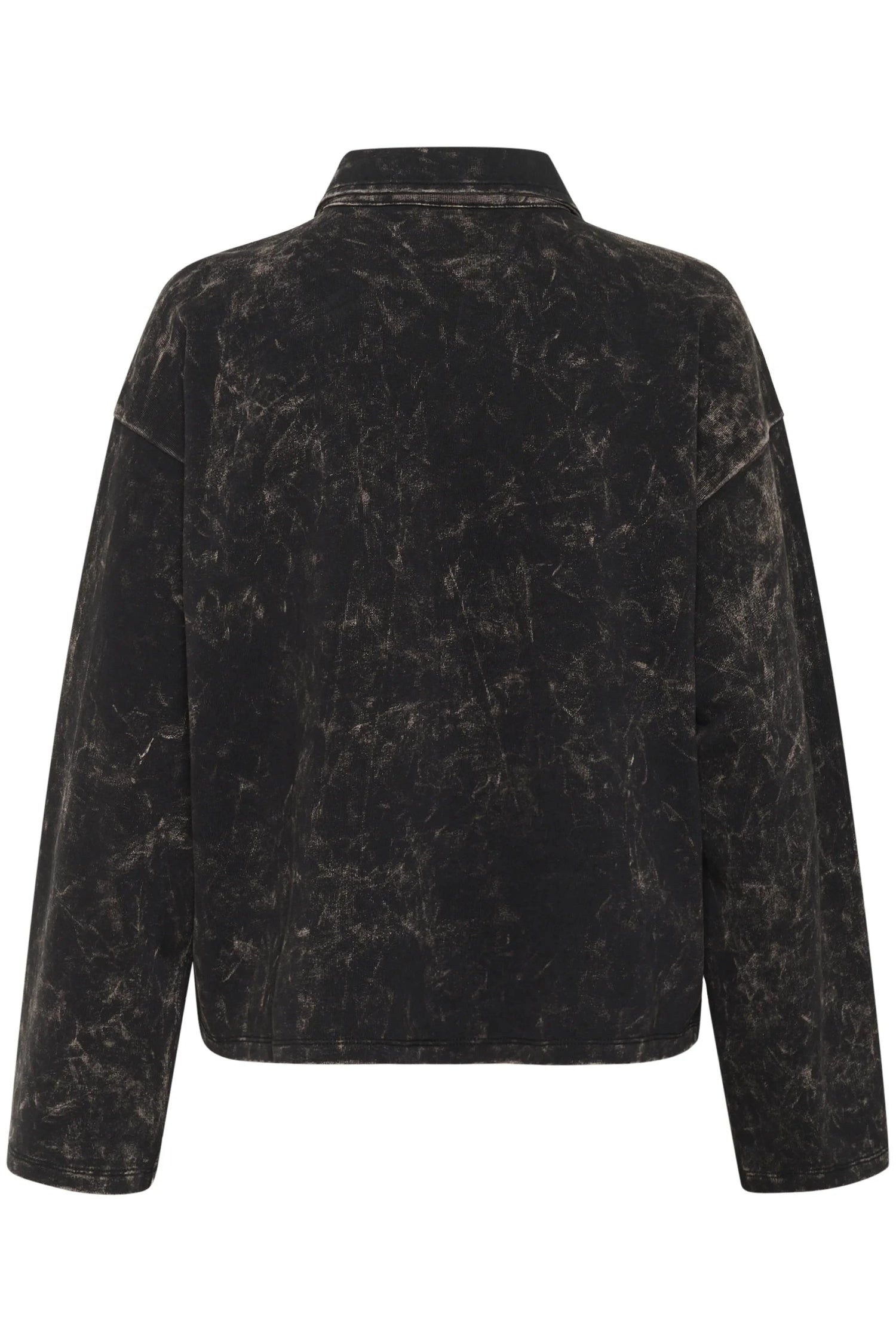 NEIA POLO IN BLACK BROWN WASH POLO GESTUZ 