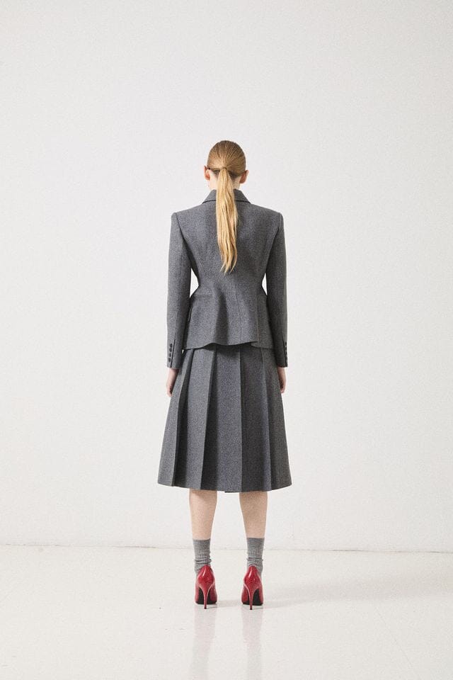 BLAZER MEDIUM IN GREY BLAZER LA PISCINE 