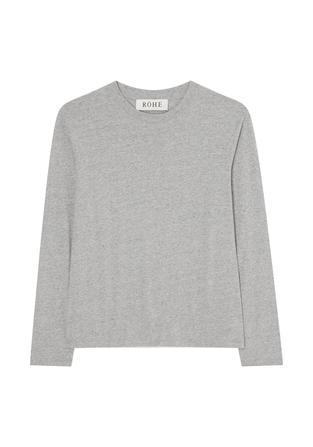 SLUB JERSEY LONG SLEEVE IN LIGHT GREY
