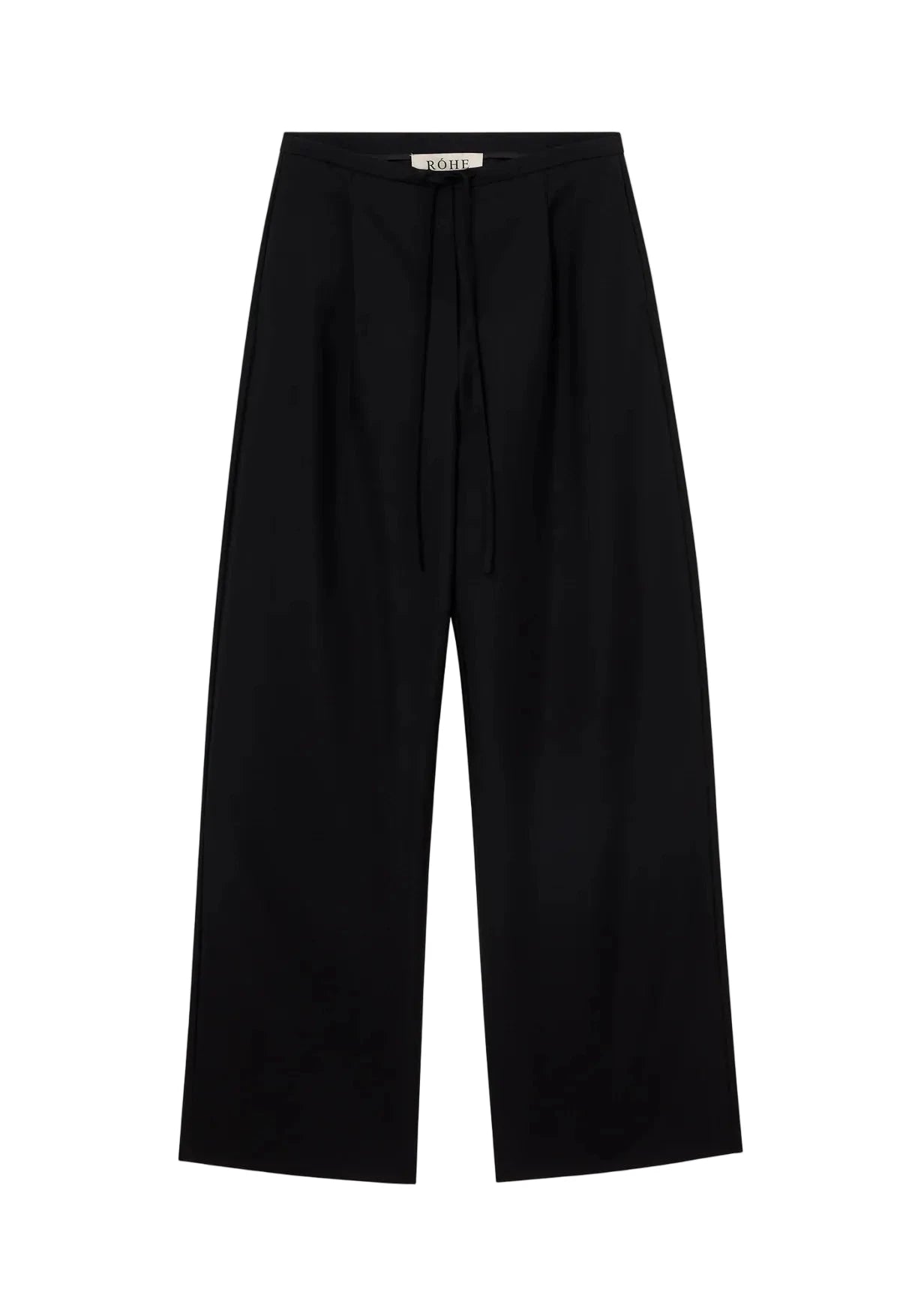 RELAXED DRAWSTRING TROUSERS IN BLACK PANTS ROHE 