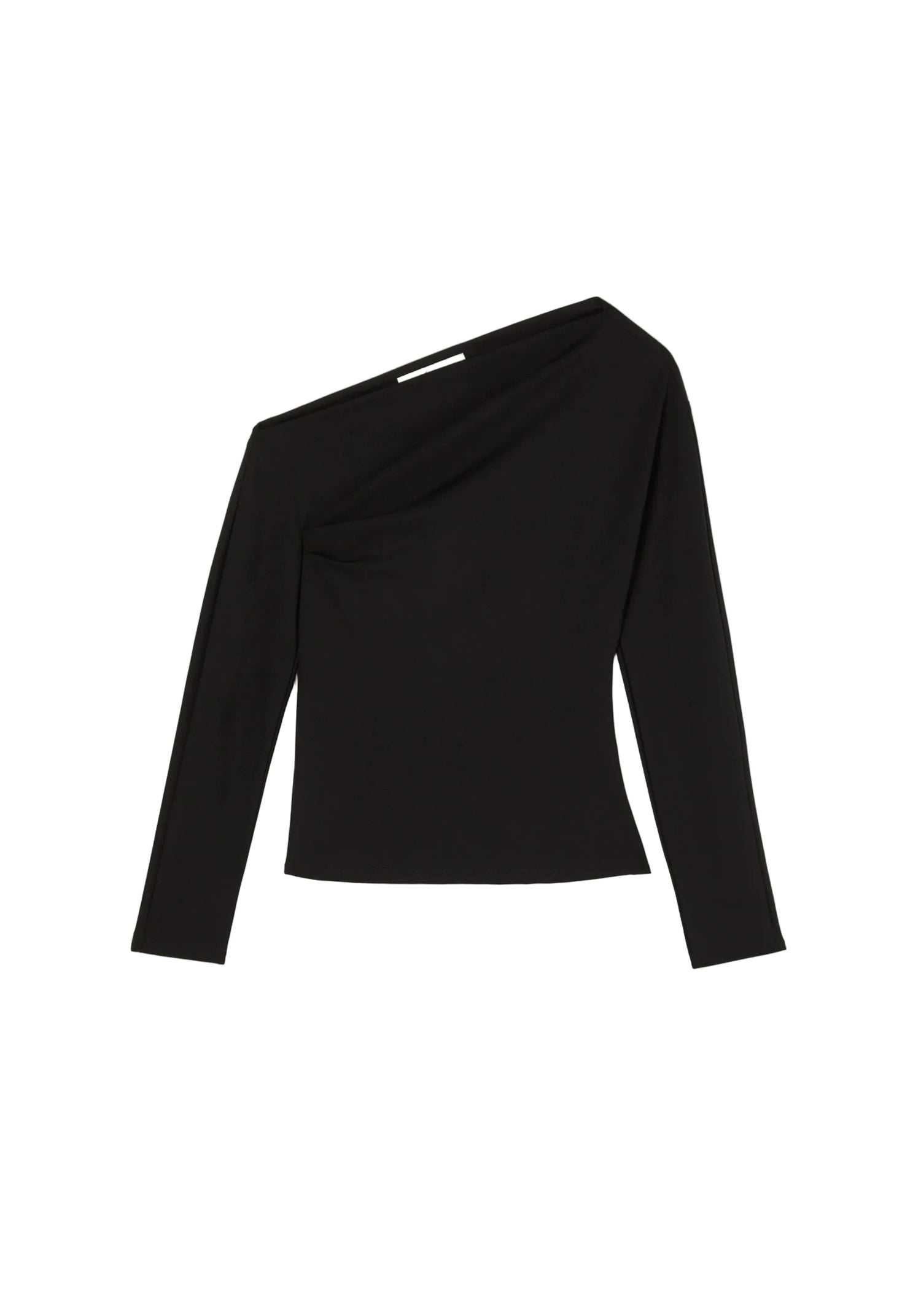 TWISTED JERSEY TOP IN BLACK TOP ROHE 