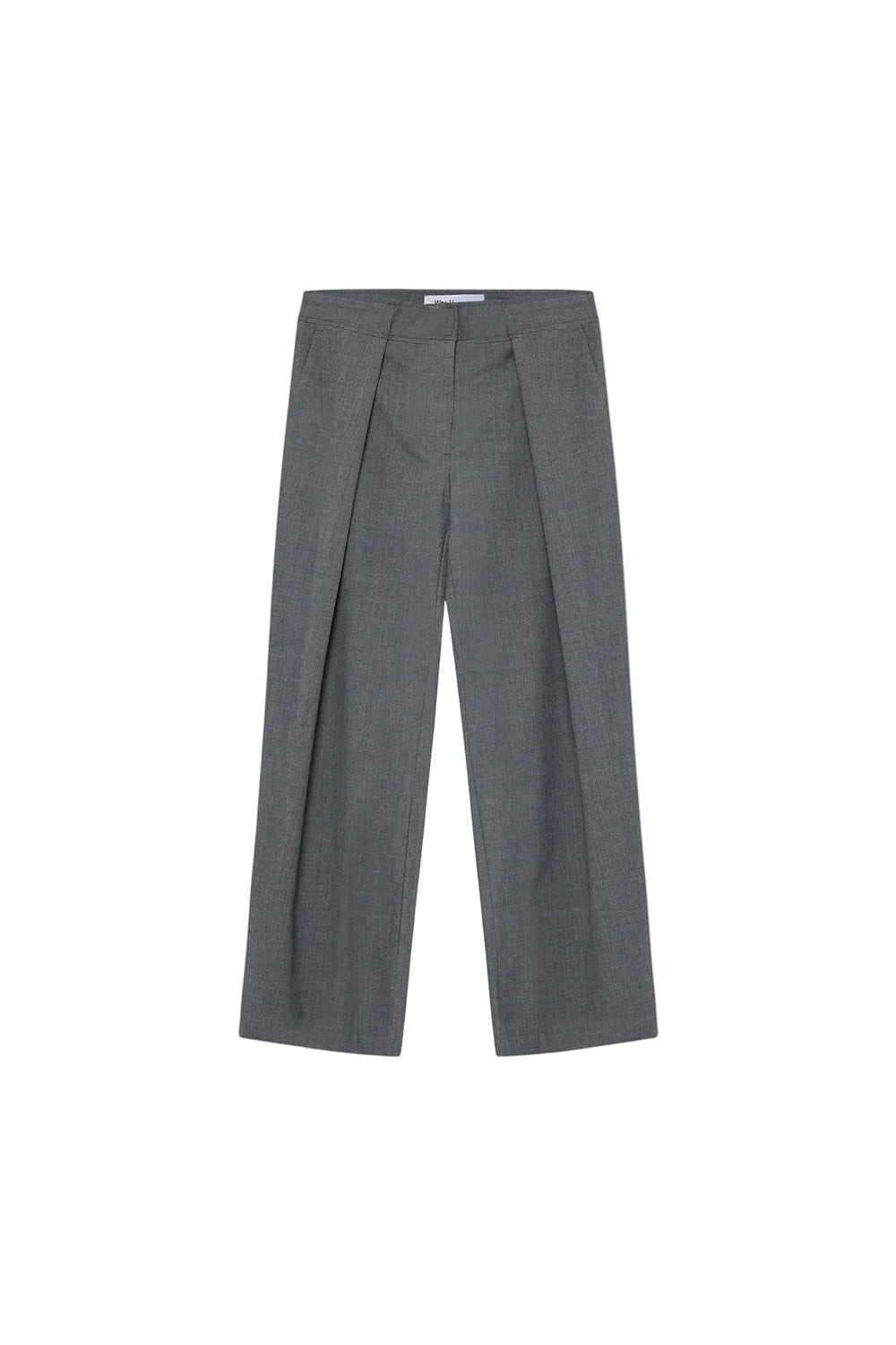 LULU TROUSER IN GREY MELANGE PANTS WON HUNDRED 