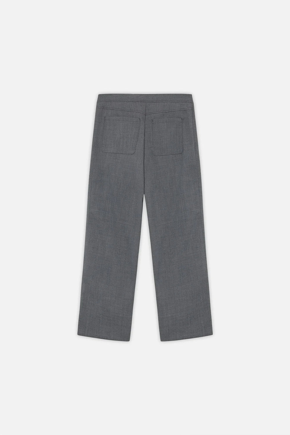 LULU TROUSER IN GREY MELANGE PANTS WON HUNDRED 
