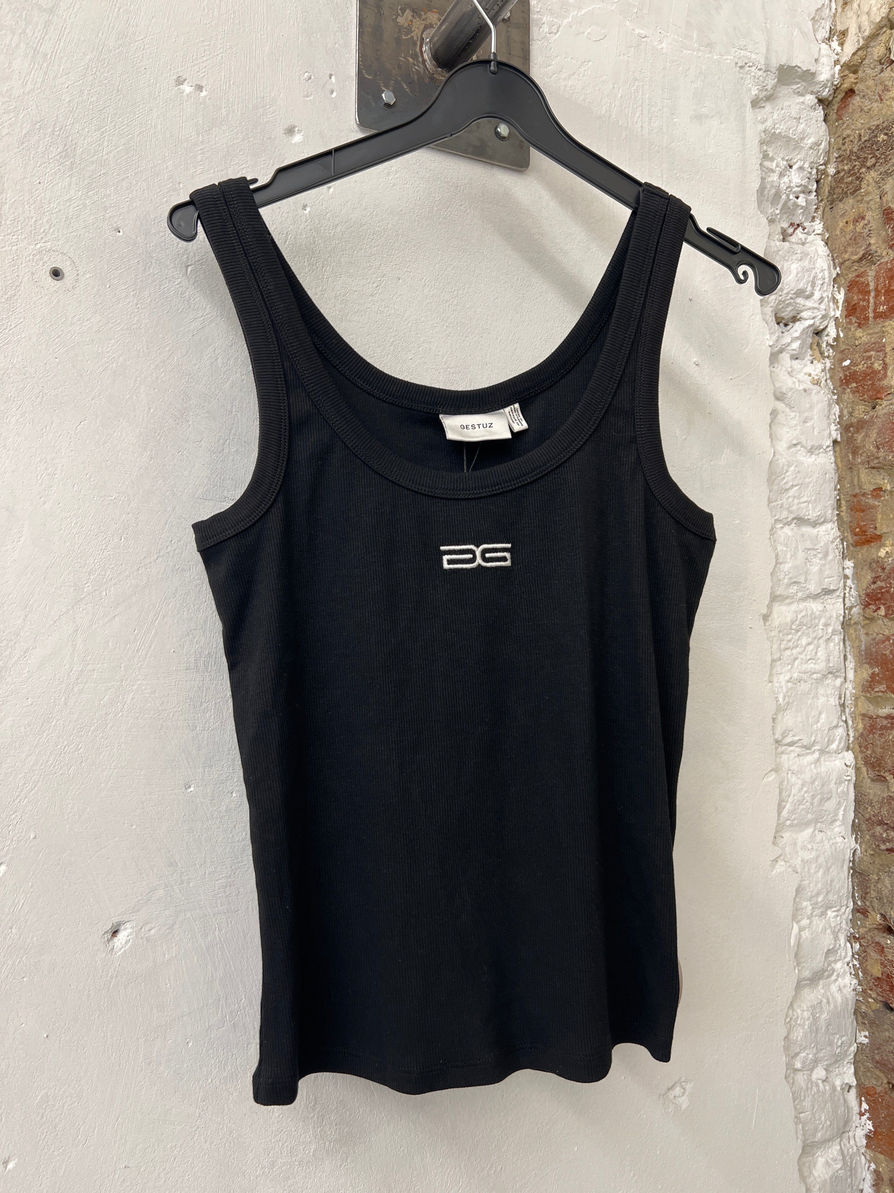DREW SL LOGO TOP IN BLACK TOP GESTUZ 