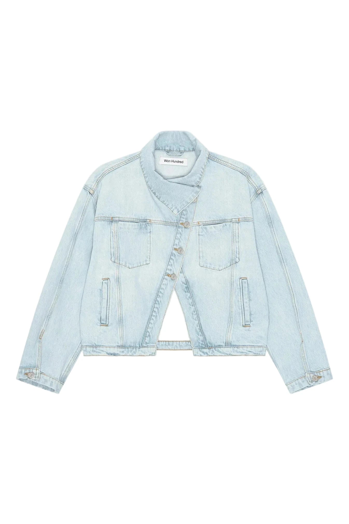 KAIA DENIM JACKET IN SOFT BLUE JACKET WON HUNDRED 