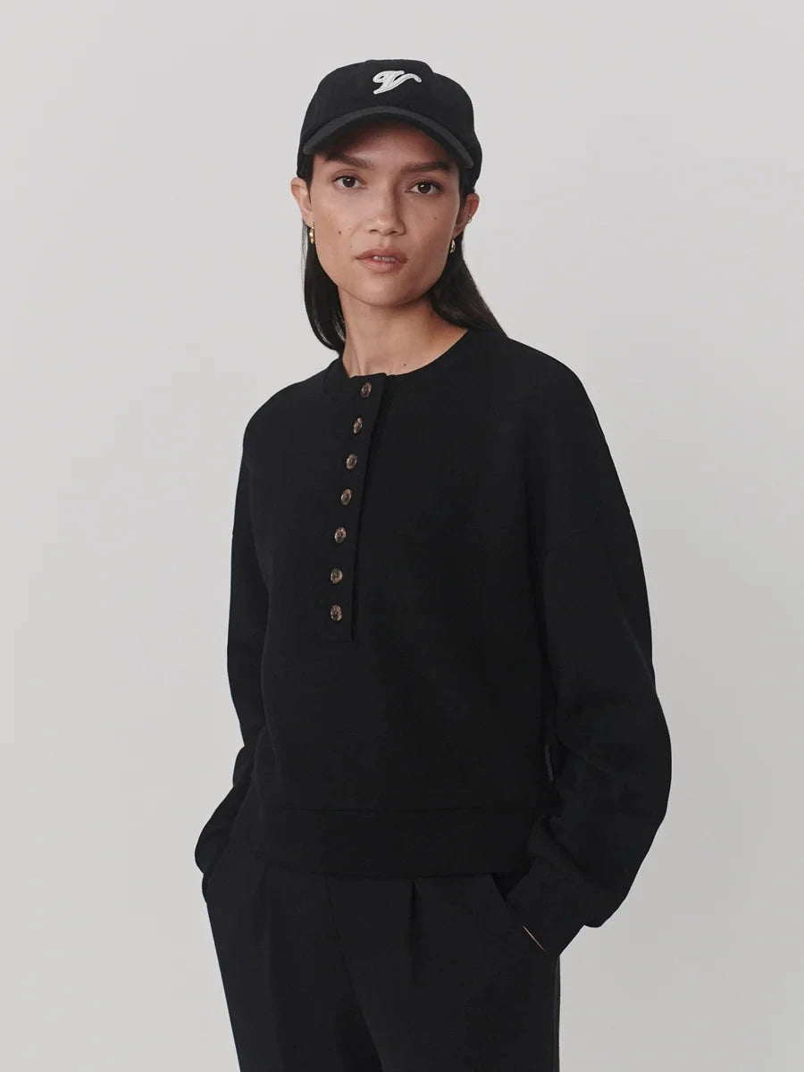 KIARA CROP SWEAT IN BLACK SWEATER VARLEY 