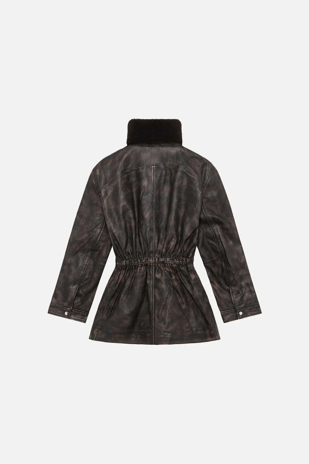 DORA LEATHER JACKET JAVA IN BROWN JACKET WON HUNDRED 