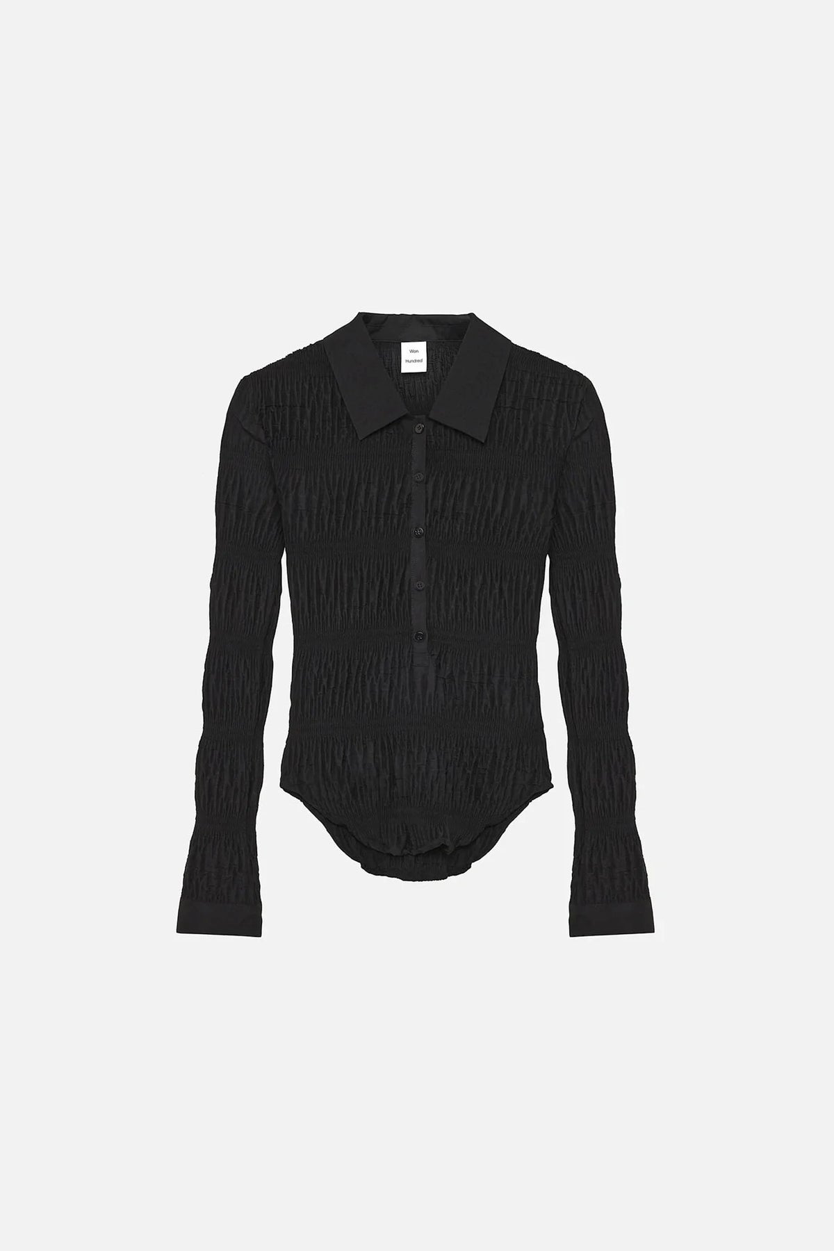 ELIANA POLO SHIRT IN BLACK POLO WON HUNDRED 