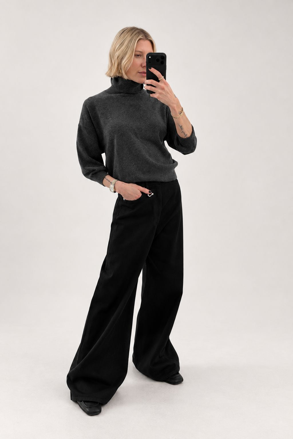 BREAK KNIT IN DARK GREY KNIT SPORTMAX 