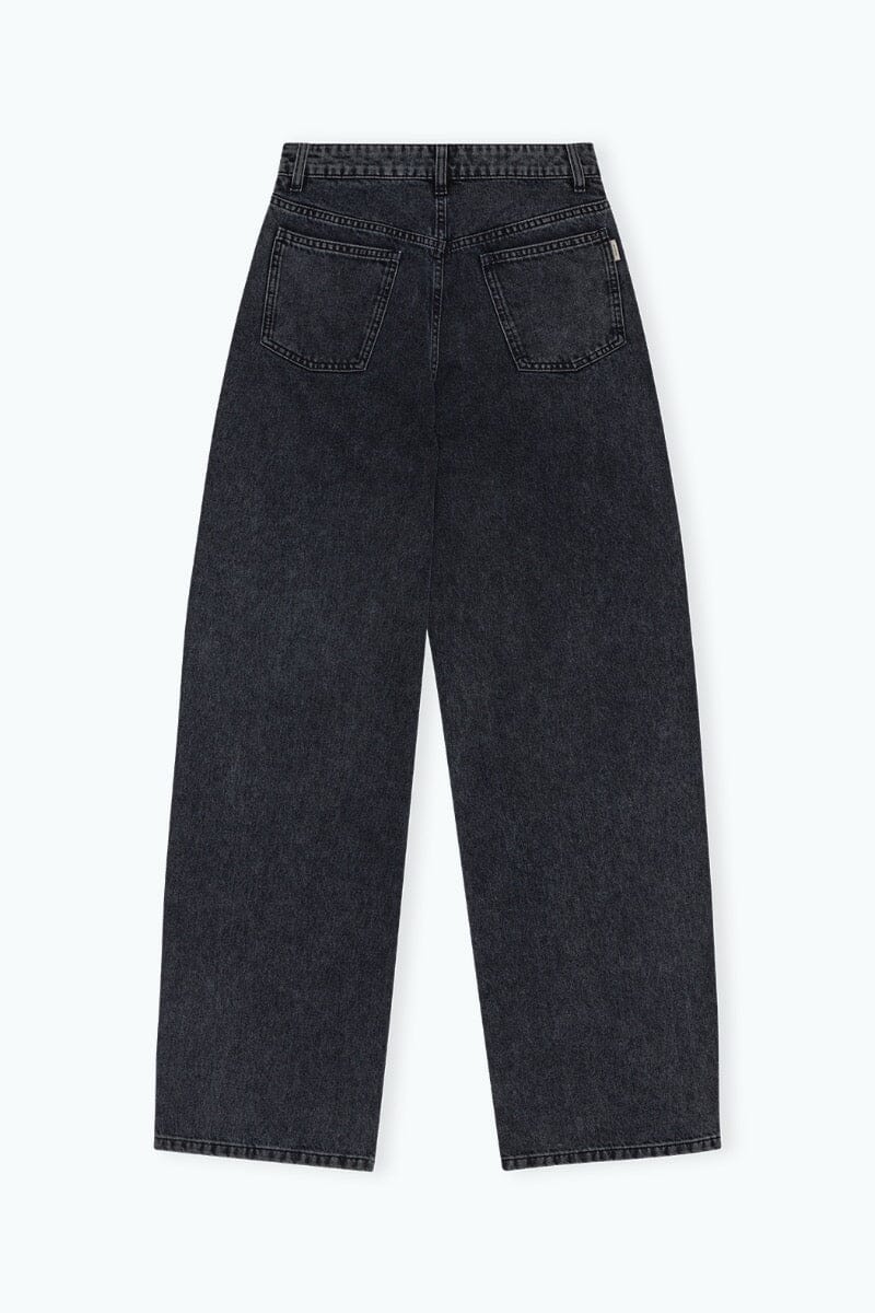 COCOON DENIM PANTS IN DARK GREY JEANS REMAIN 