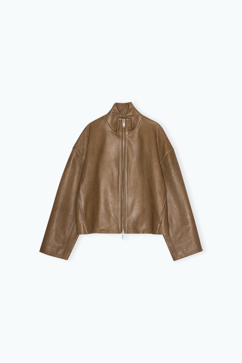 BONDED LEATHER JACKET JACKET REMAIN 