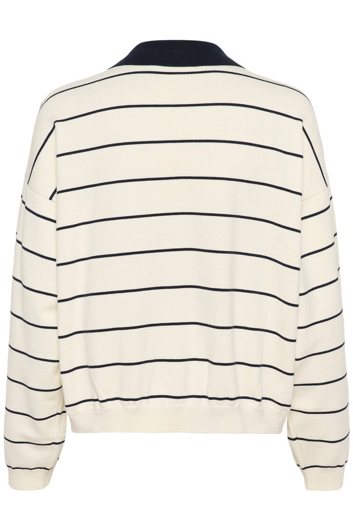 TAIGE POLO PULLOVER IN EGRET PULLOVER GESTUZ 