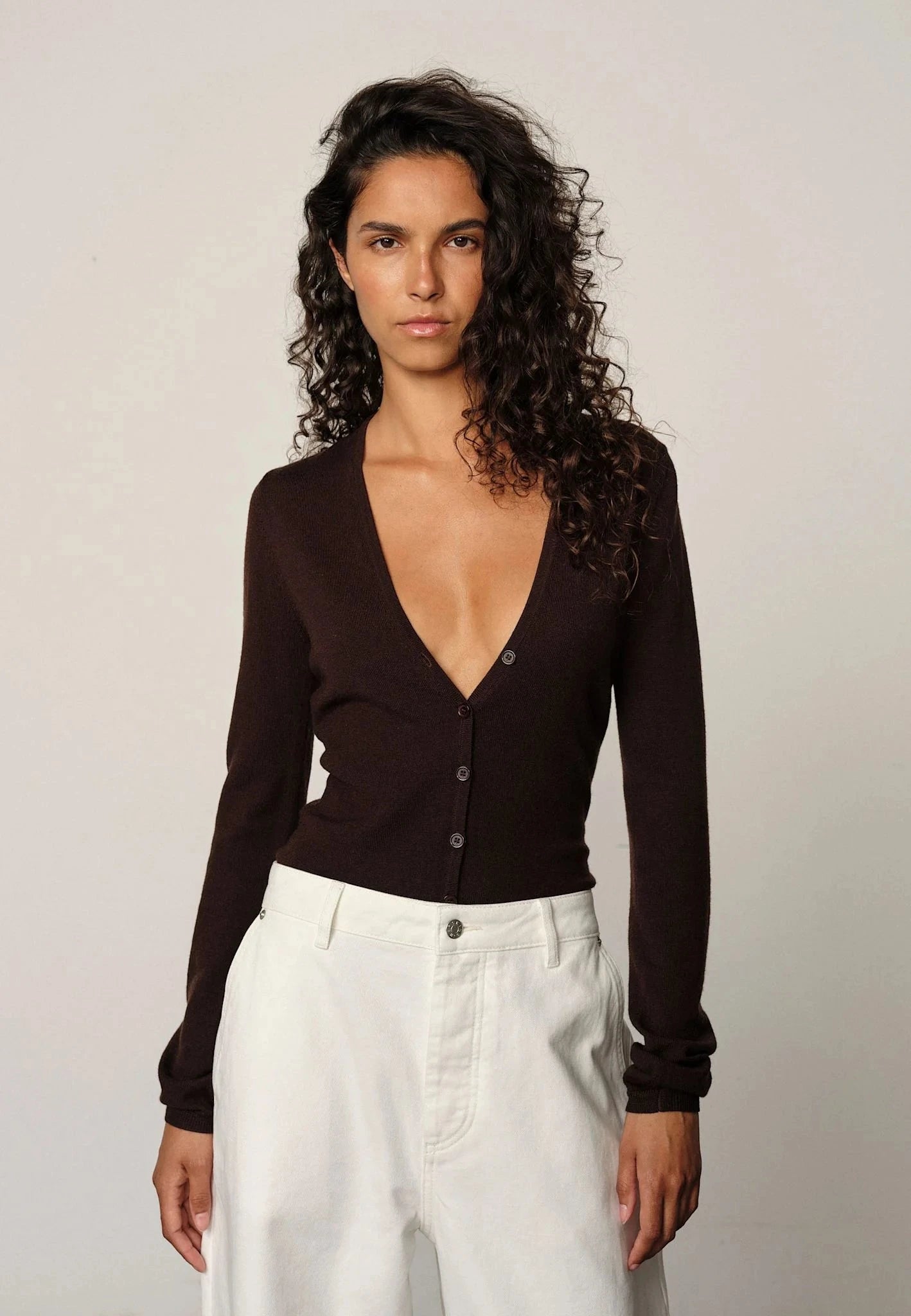 GIGI KNIT BODYSTOCKING IN MAHOGANY BODY HERSKIND 