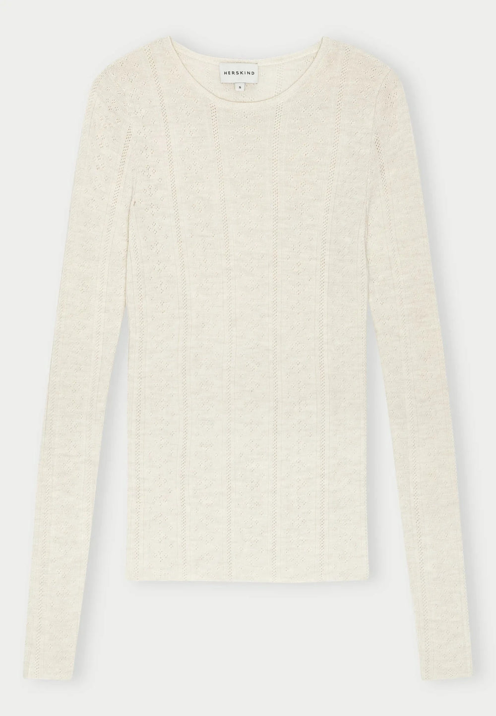 CAMB KNIT BLOUSE IN OFF WHITE TOP HERSKIND 
