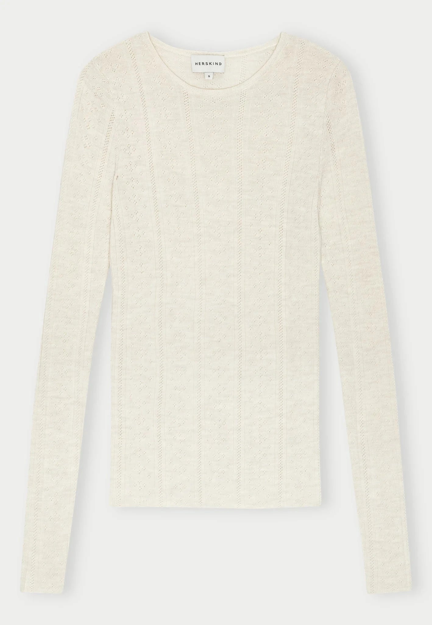 CAMB KNIT BLOUSE IN OFF WHITE TOP HERSKIND 