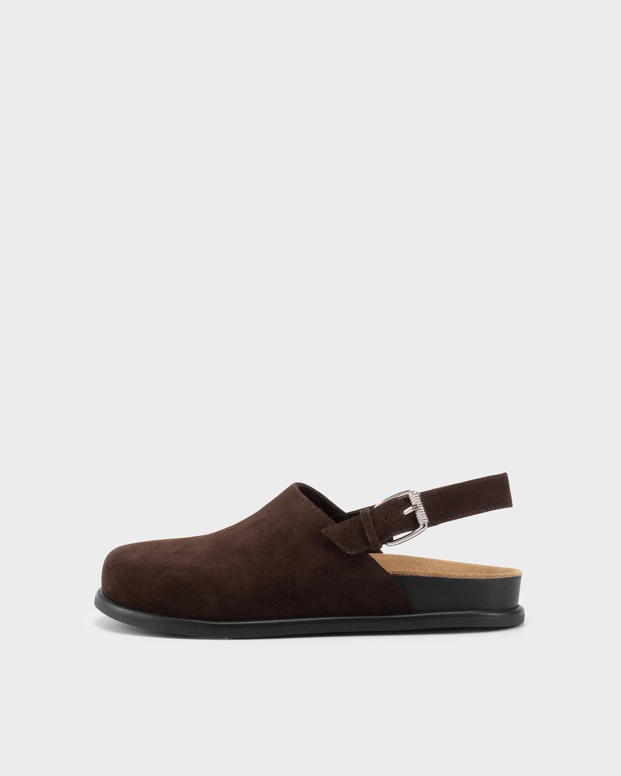 EFFIE MULES IN DARK BROWN SHOES VAGABOND 