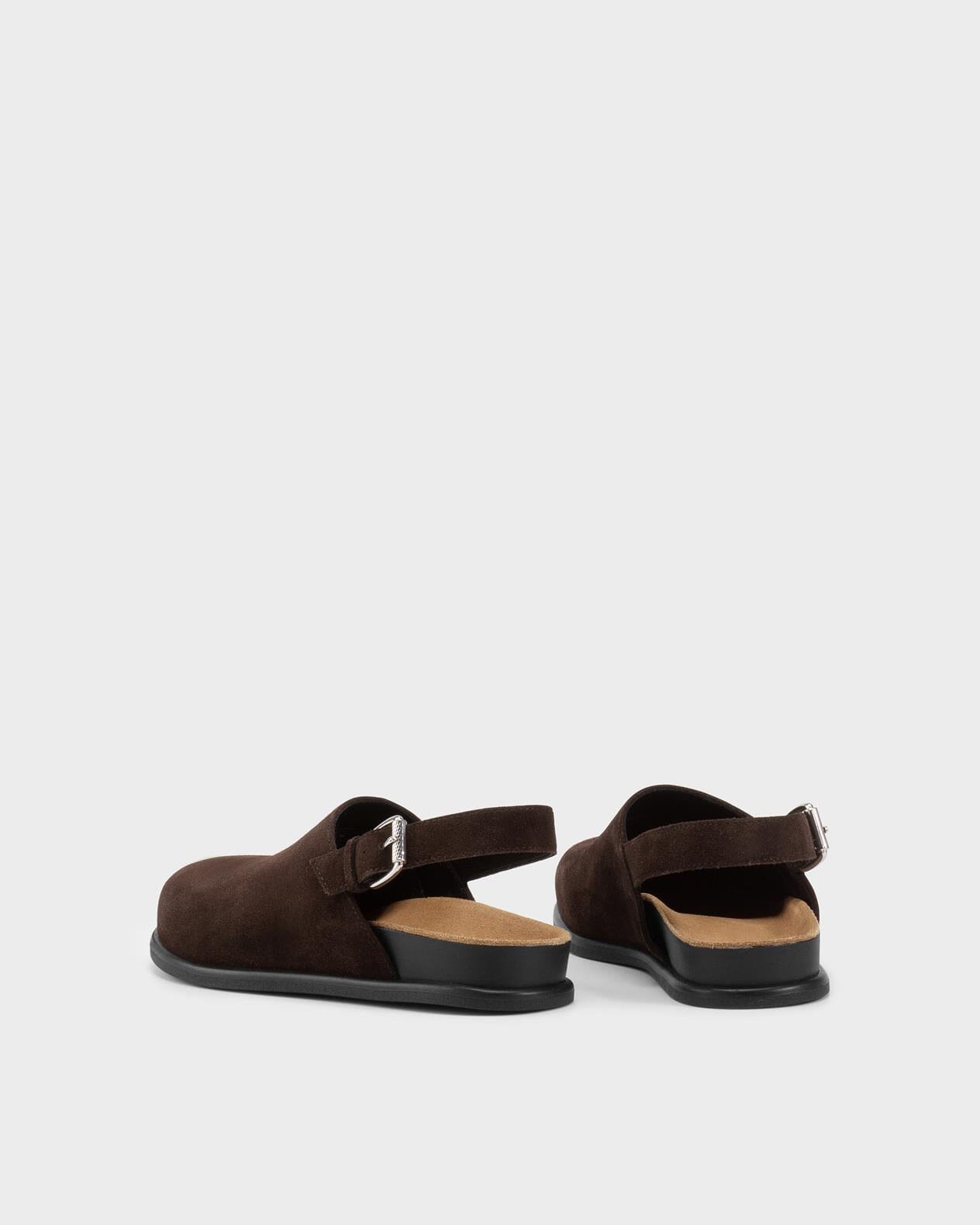 EFFIE MULES IN DARK BROWN SHOES VAGABOND 