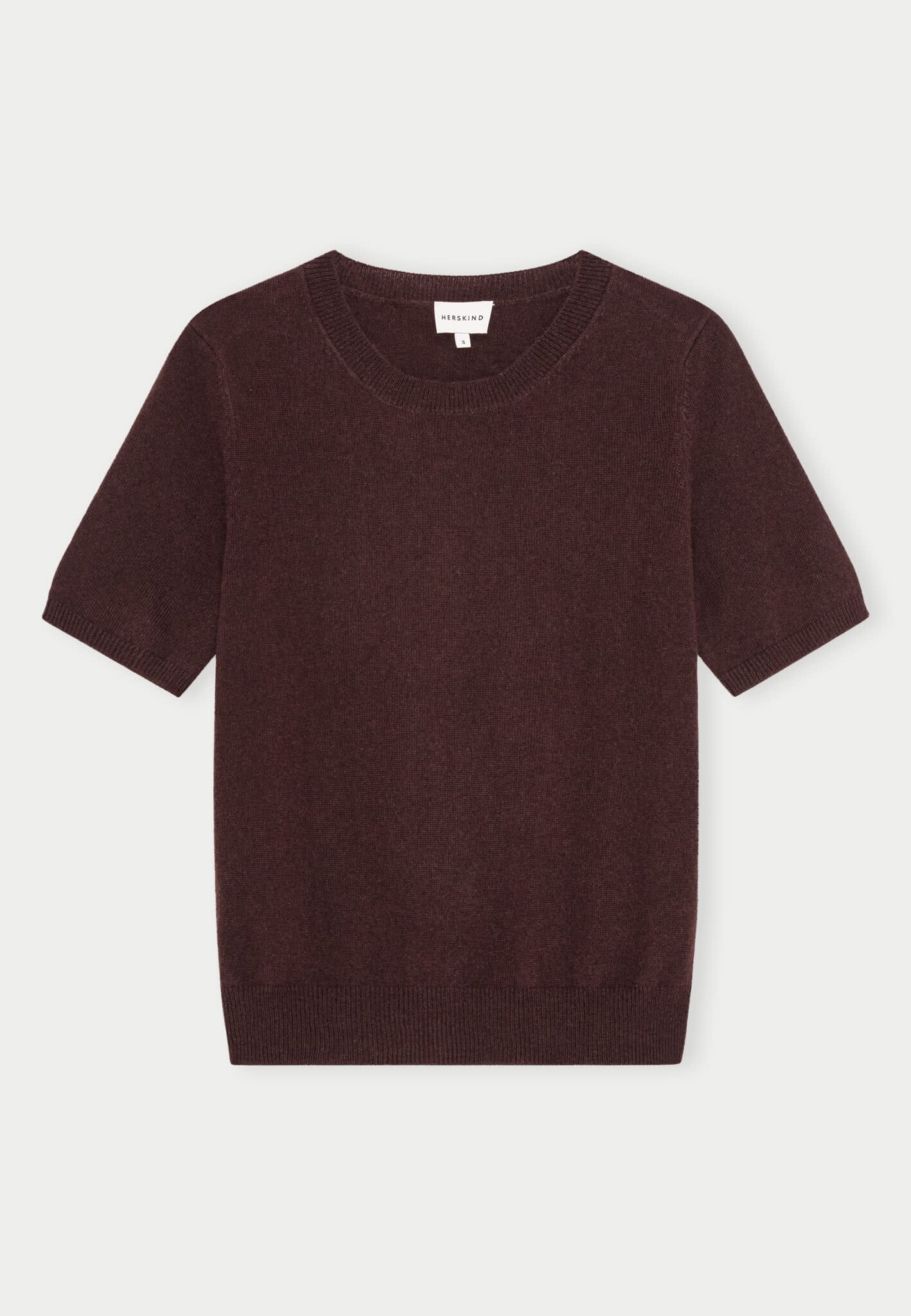 THORA KNIT T-SHIRT IN JAVA BROWN T-SHIRT HERSKIND 