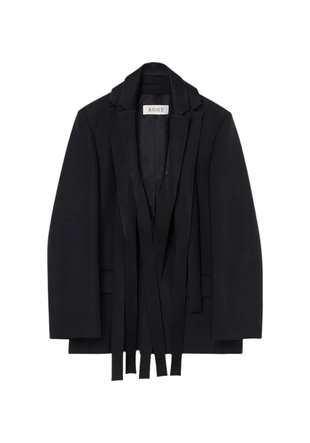 DECONSTRUCTED SATIN SUIT JACKET BLAZER ROHE 