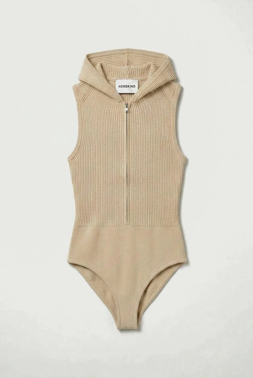 HERSKIND-CLOTHILDE KNIT BODYSTOCKING-CREME KNIT HERSKIND 