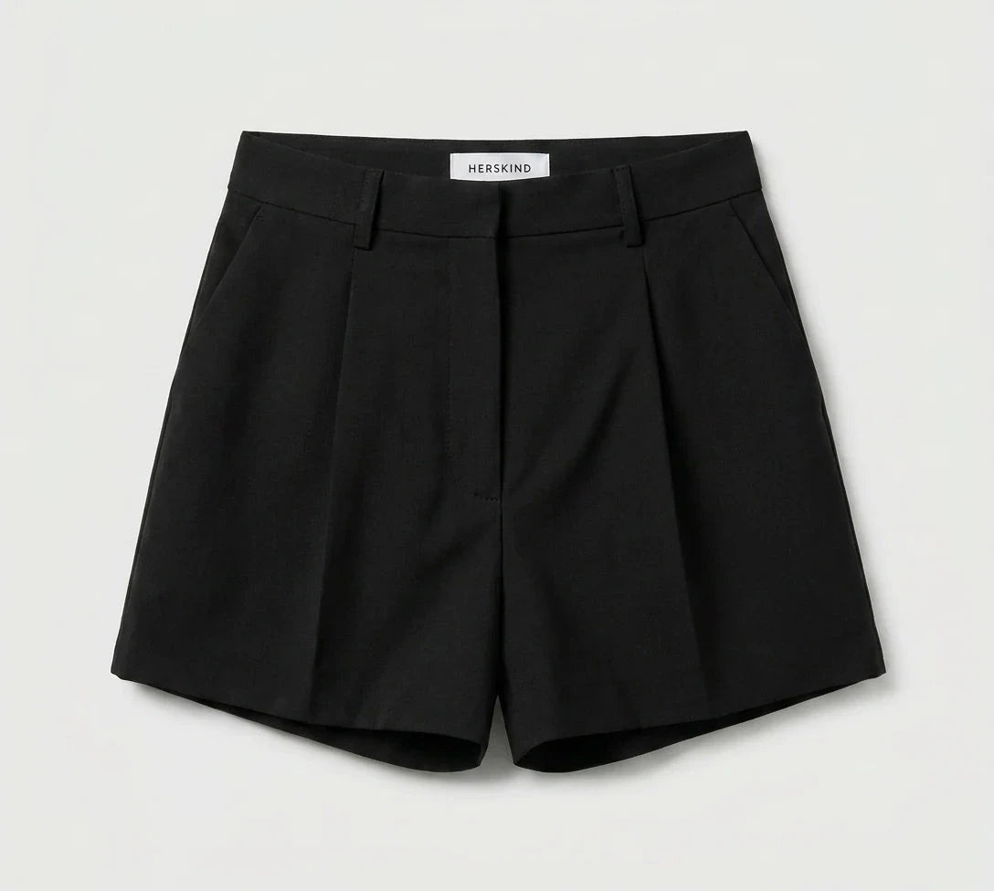 RUNI SHORTS IN BLACK SHORT HERSKIND 