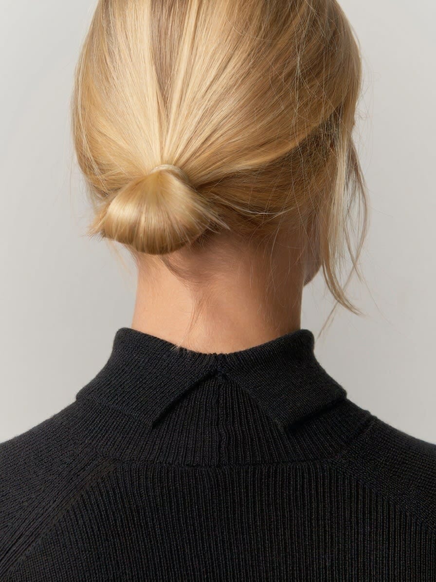 BIB KNIT BLOUSE IN BLACK KNIT HERSKIND 