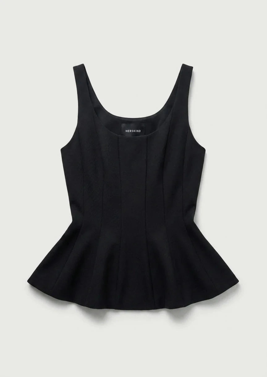 BIANCA TOP IN BLACK TOP HERSKIND 