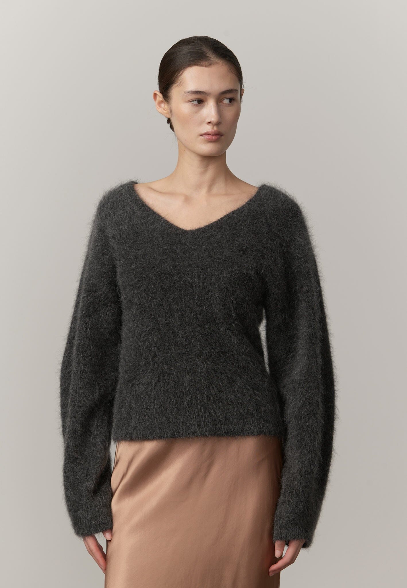 SIMONA KNIT BLOUSE IN GREY KNIT HERSKIND 