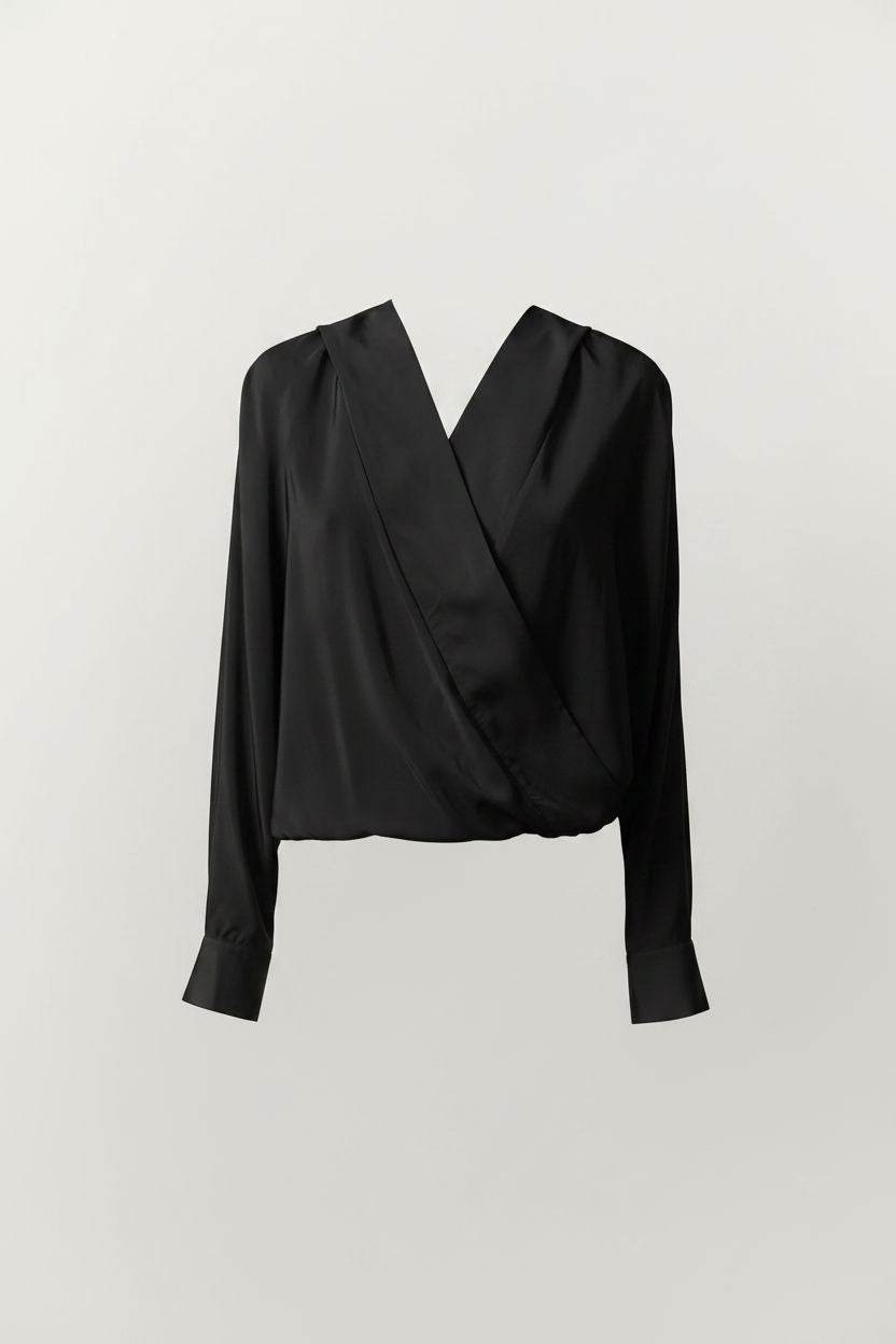 SISI SILK BLOUSE IN BLACK TOP HERSKIND 