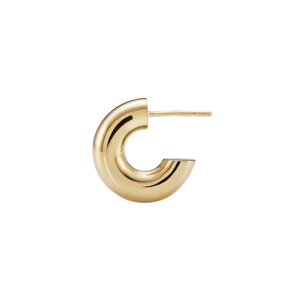 TEMPELHOFER GOLD HOOPS EARRING MARIA BLACK 