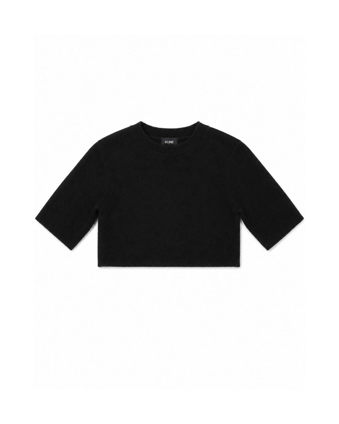 KAMILLE CROPPED HEAVY KNIT TEE KURE 