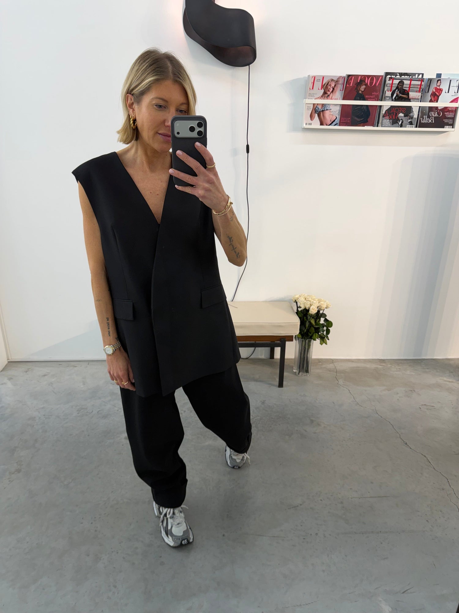 TRULY WAISTCOAT BLACK JACKET ONE&OTHER 