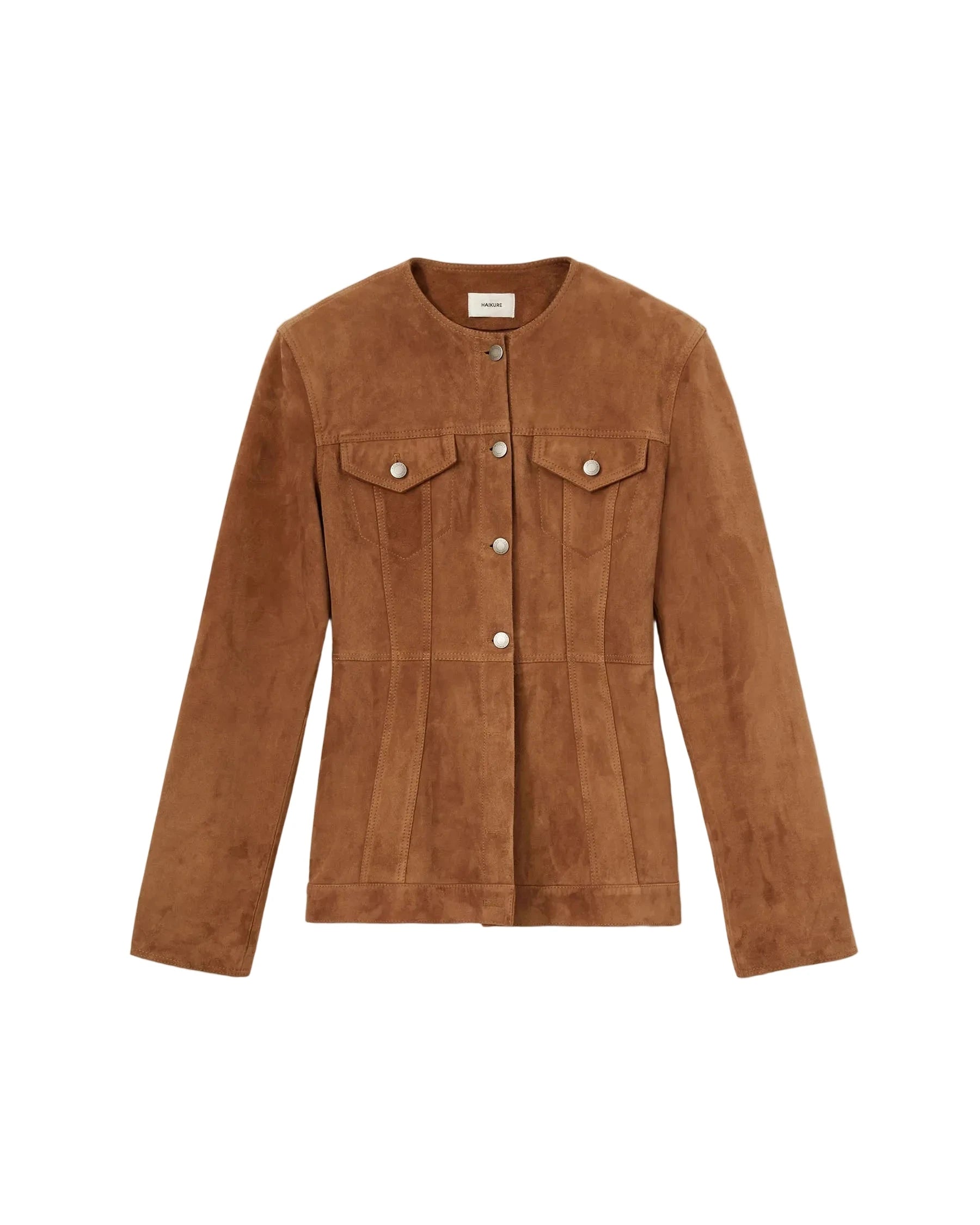 TEMPLE SUEDE JACKET IN CHOCOLATE JACKET HAIKURE 