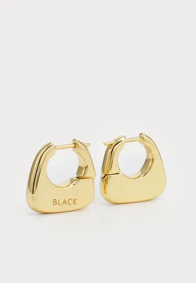 TOTE EARRING SMALL IN GOLD EARRINGS MARIA BLACK 