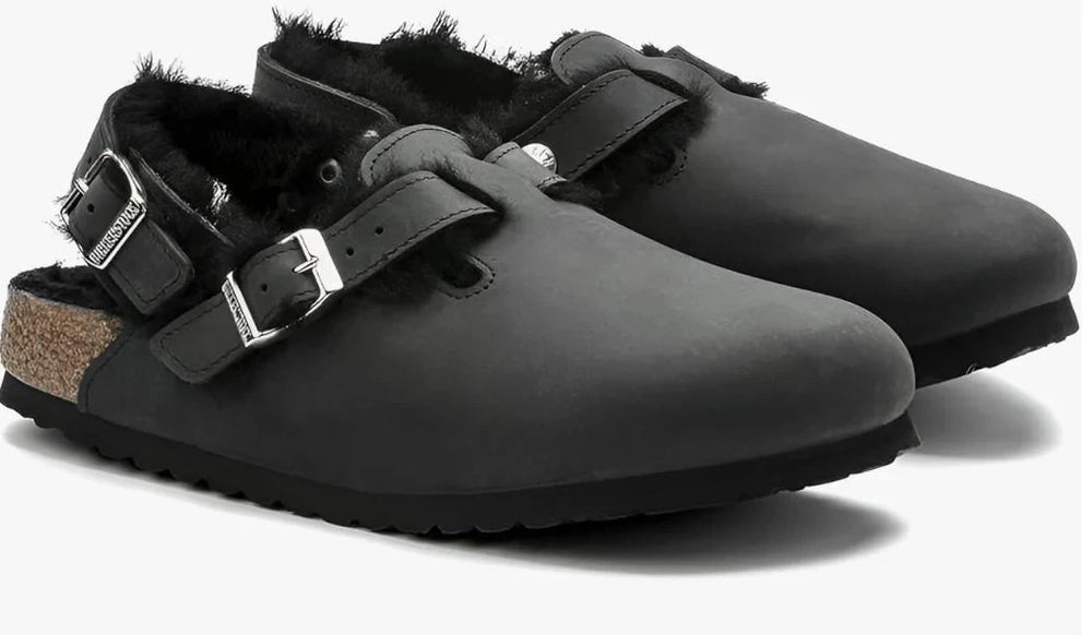 TOKIO SHEARLING IN BLACK SHOES BIRKENSTOCK 