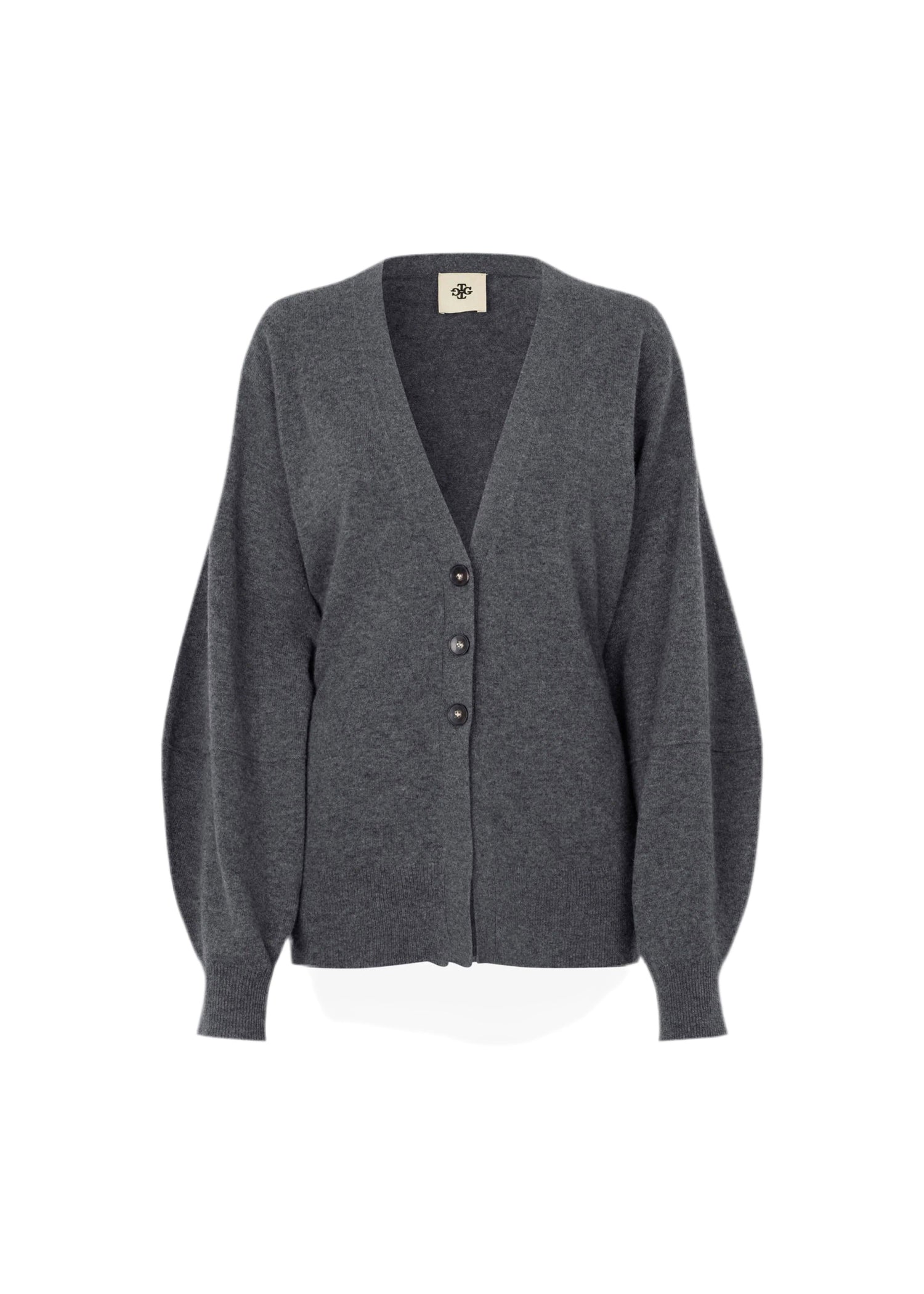 COMO SLEEVE CARDIGAN IN GREY MELANGE CARDIGAN THE GARMENT 