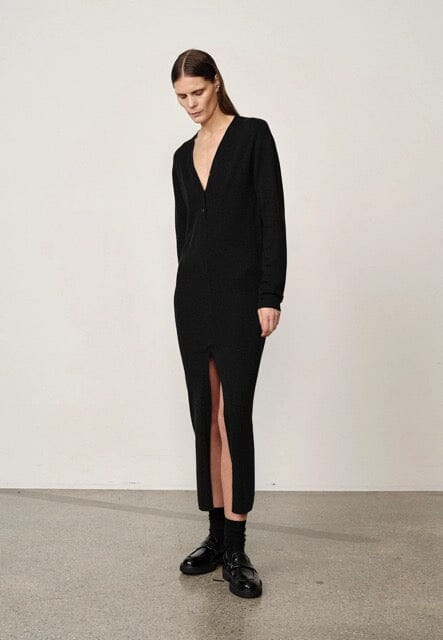 GRAHAM KNIT DRESS IN BLACK DRESS HERSKIND 