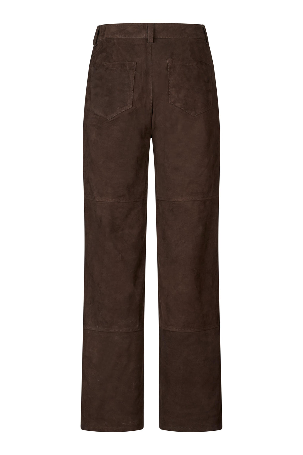 OVAL SQUARE-SPIRIT SUEDE TROUSERS-CHOCOLATE TORTE PANT OVAL SQUARE 