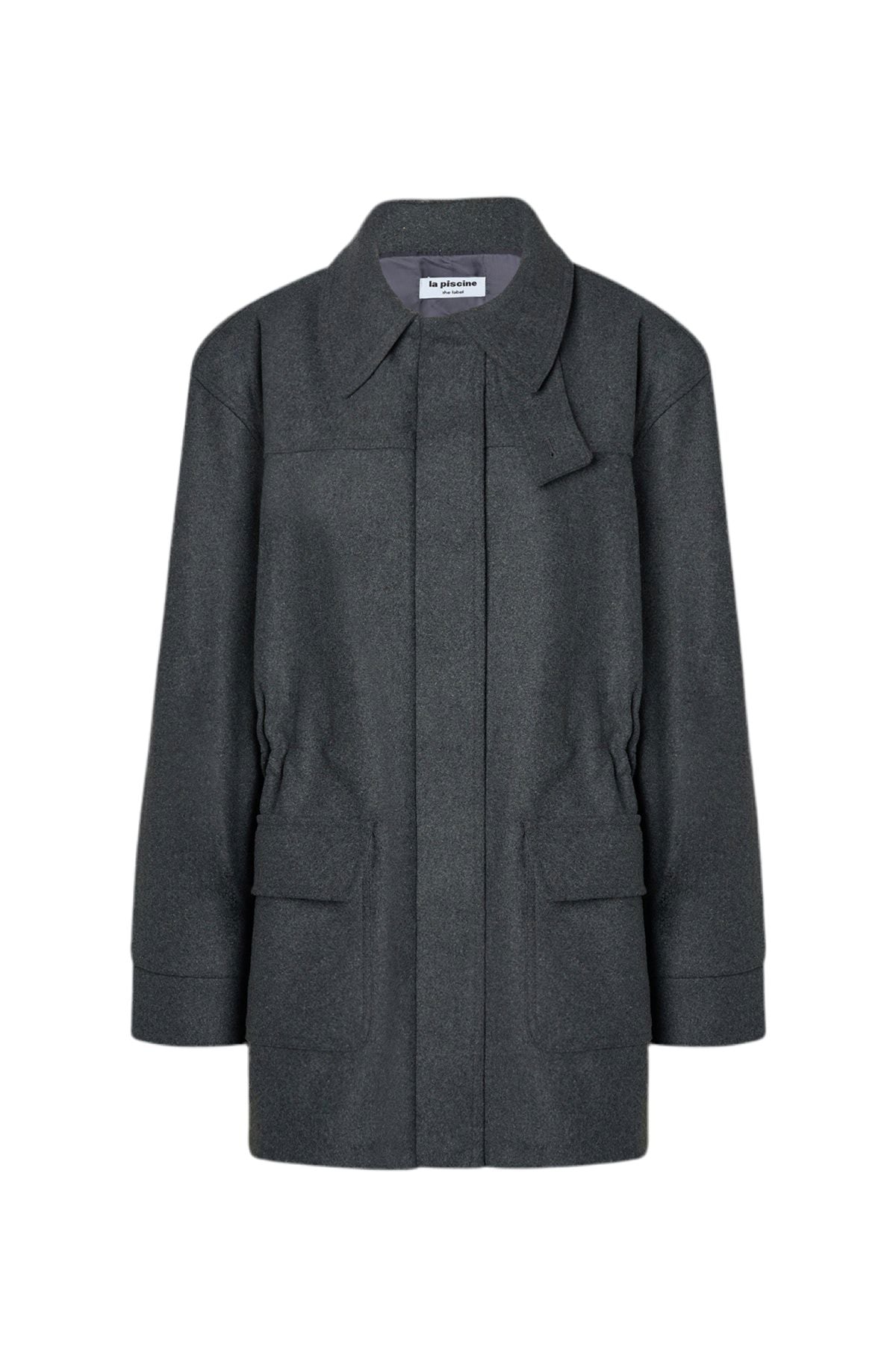 PARKA JACKET IN DARK GREY JACKET LA PISCINE 