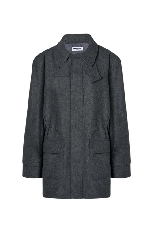 PARKA JACKET IN DARK GREY