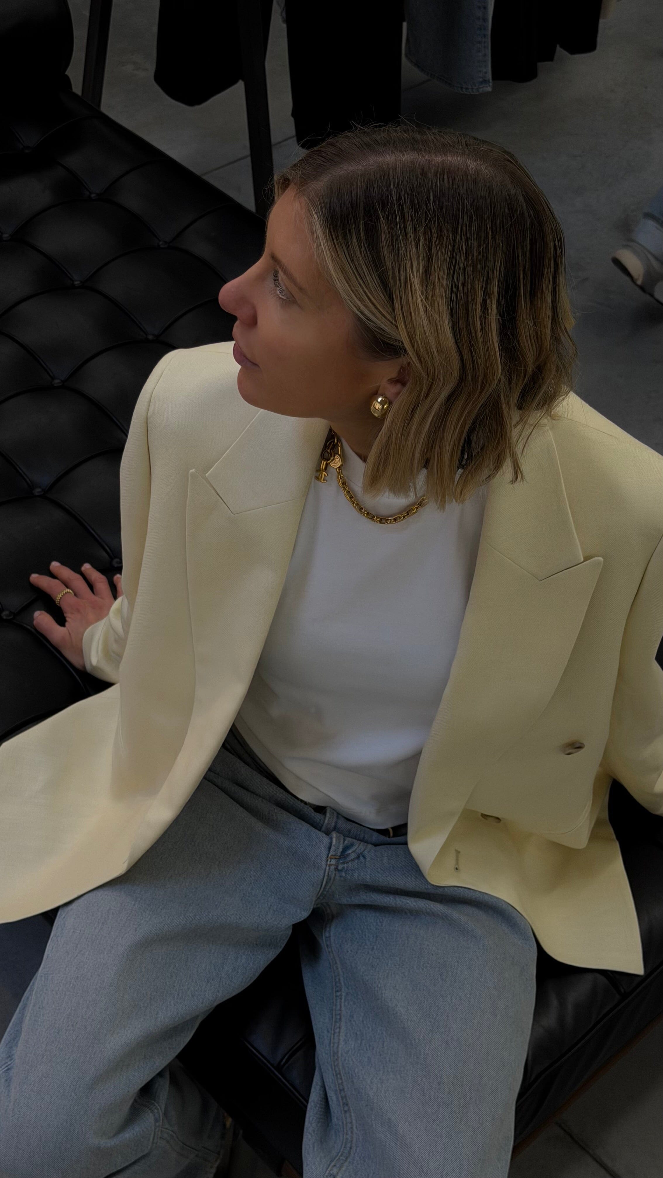 MANIA BLAZER IN BUTTERCREAM BLAZER ONE&OTHER 