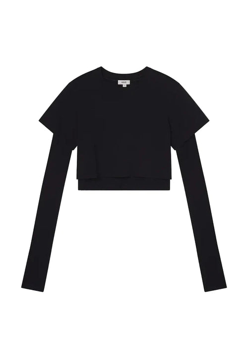 ROMILY TEE IN BLACKENED NAVY