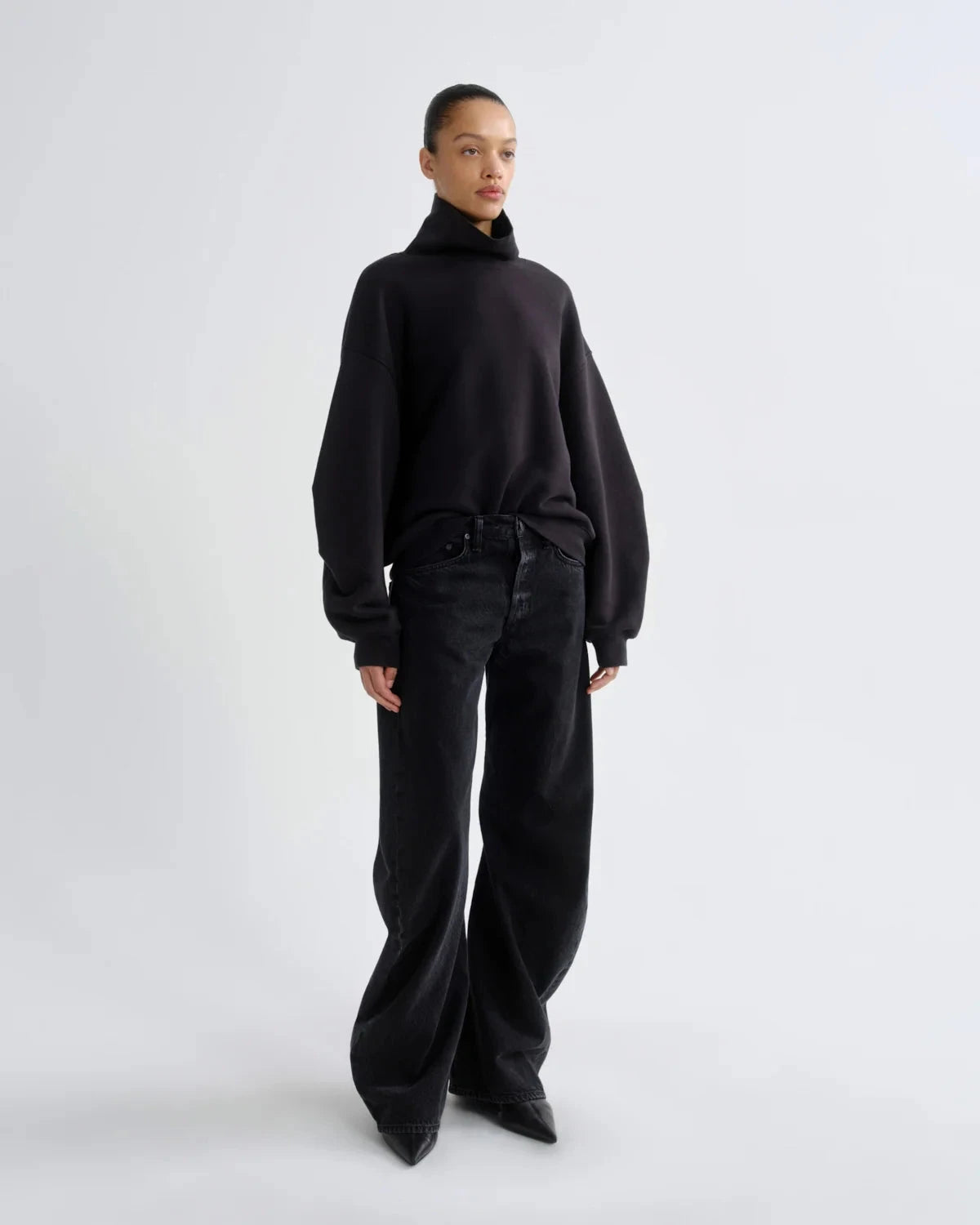 JENNING SWEATSHIRT IN BLACK SWEATSHIRT AGOLDE 