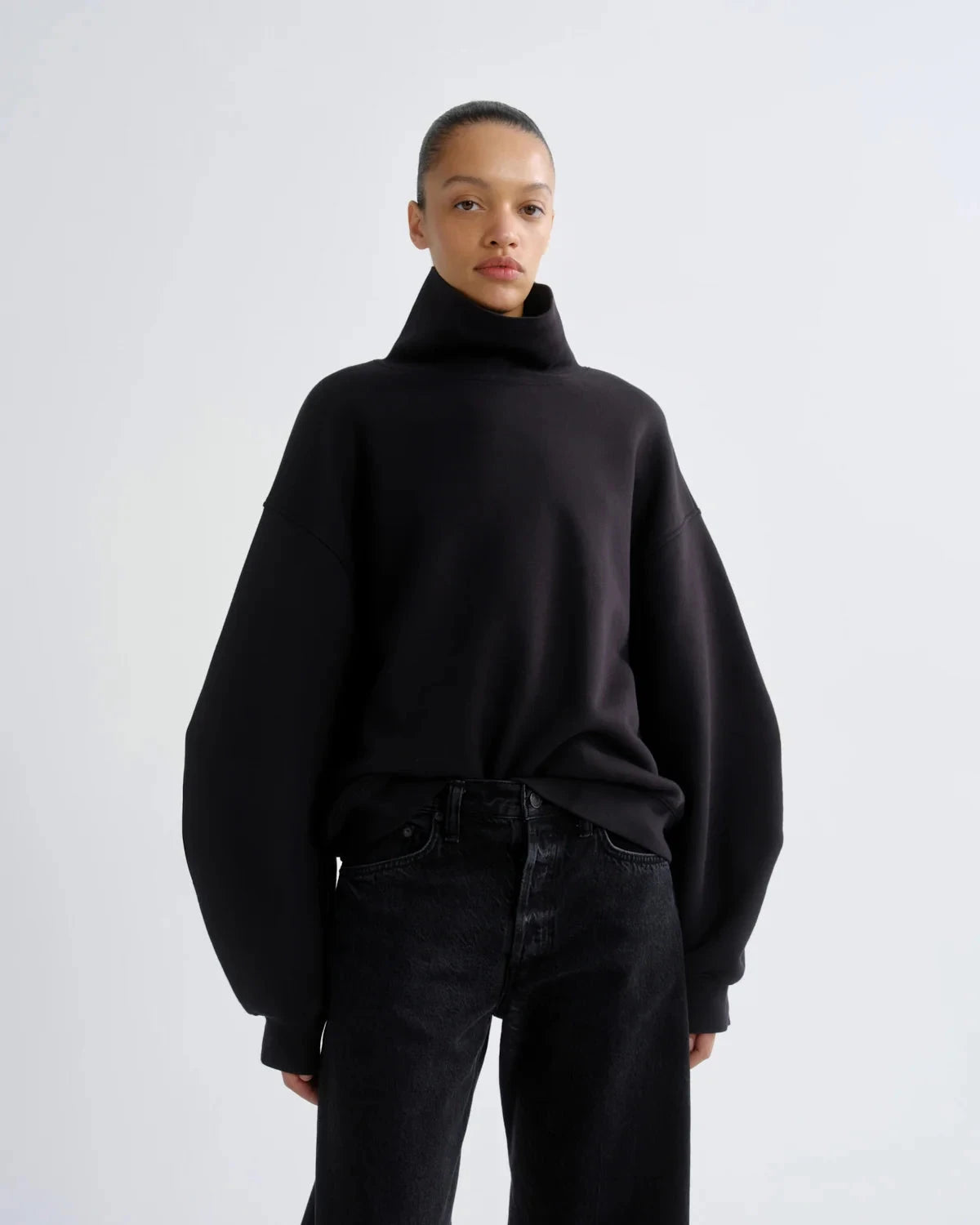 JENNING SWEATSHIRT IN BLACK SWEATSHIRT AGOLDE 
