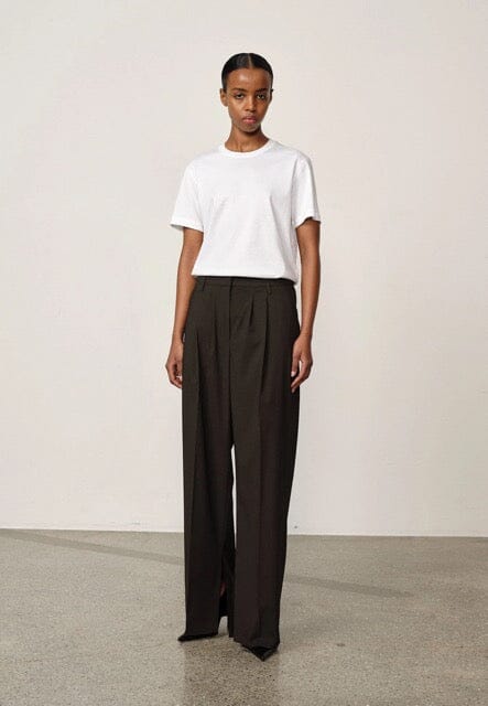 RUPERT LOW WAIST PANTS IN COFFEE BEAN PANT HERSKIND 