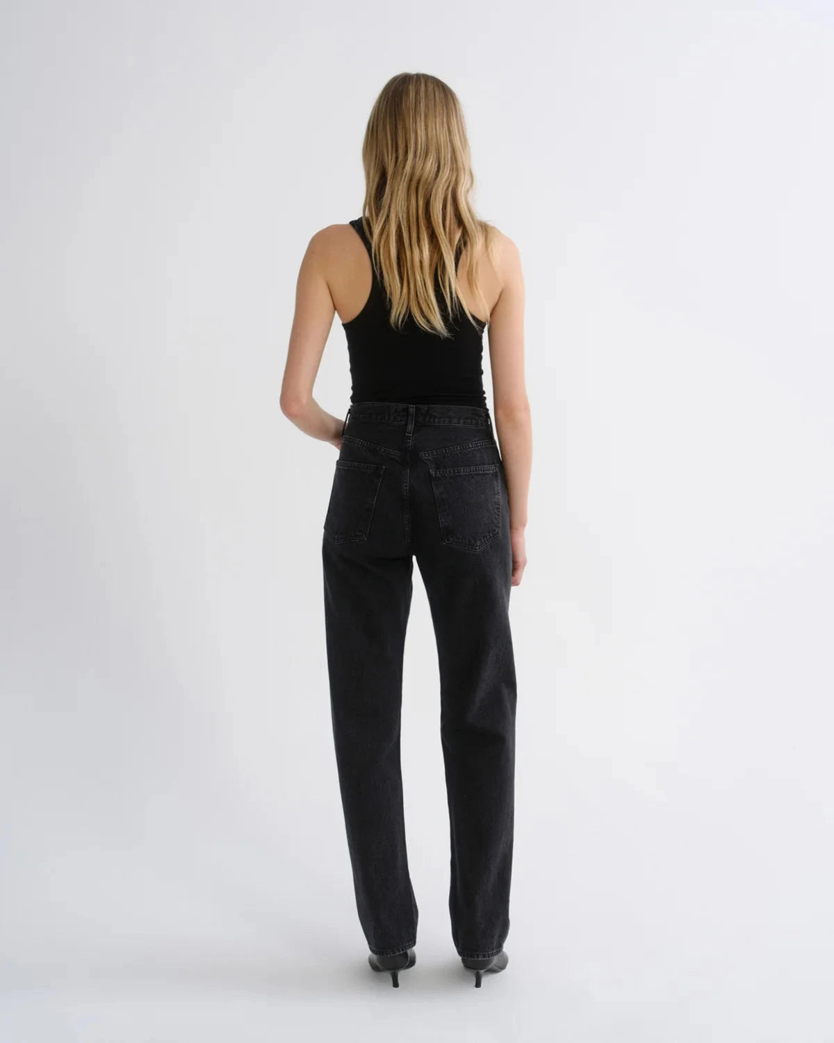 90'S PINCH WAIST LONG IN VANTA JEANS AGOLDE 
